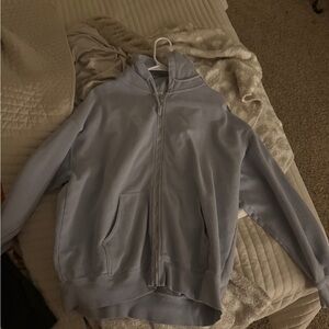 light blue brandy zip up